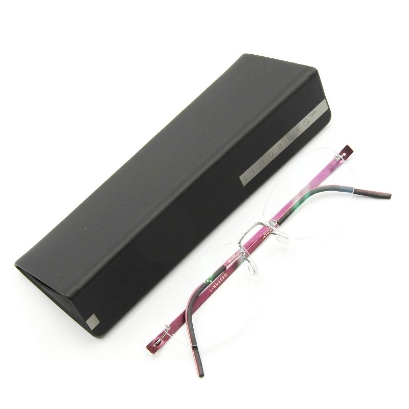 未使用 LINDBERG リンドバーグ メガネフレーム Spirit 2217 スピリット 多角形 リムレス ツーポイント デンマーク製 PU17 50018714