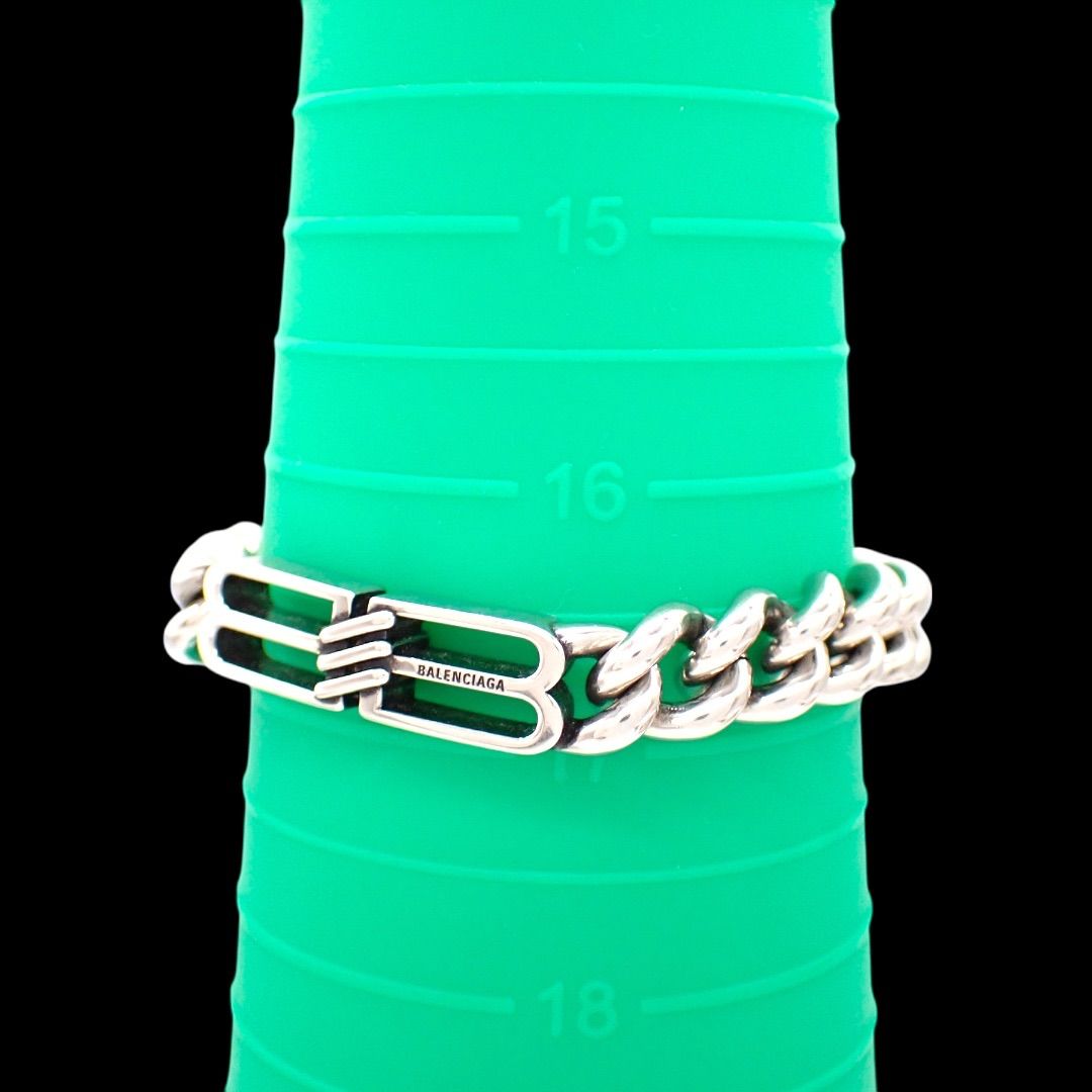 箱 バレンシアガ インターロックBBロゴ ブレスレット M シルバー 4329 WWW_SHINETEETH_COM
