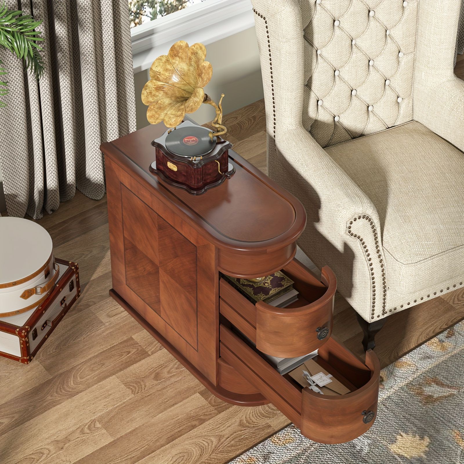 家具 テーブル ヴィンテージ レトロ サイドテーブル 木製エンド