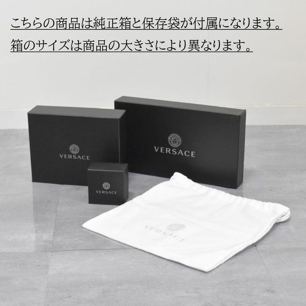 VERSACE メデューサ18号 新品未使用箱、ギャランティ付き ヴェルサーチ 財布 本革 メデューサ メンズ レディース ブラック 黒