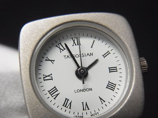 ■新品■未使用■ TATEOSSIAN タテオシアン SS クォーツ 時計 カフスボタン カフリンクス アクセサリー シルバー系 AE6377ｱPシルバー系素材