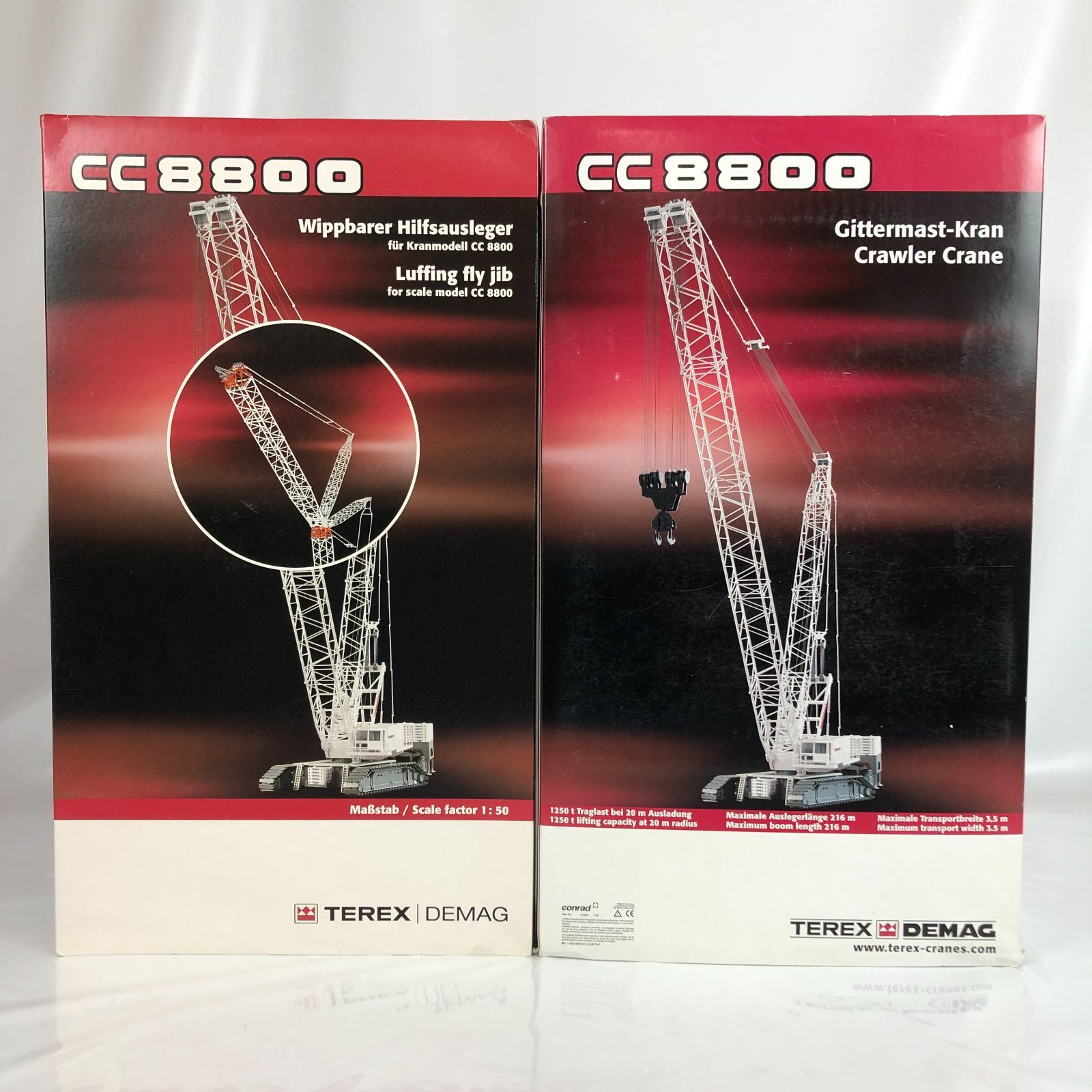 Conrad コンラート TEREX-DEMAG CC8800 クローラクレーン 1|50 リフティング フライ ジブ セット |m 250606 02151hi 73