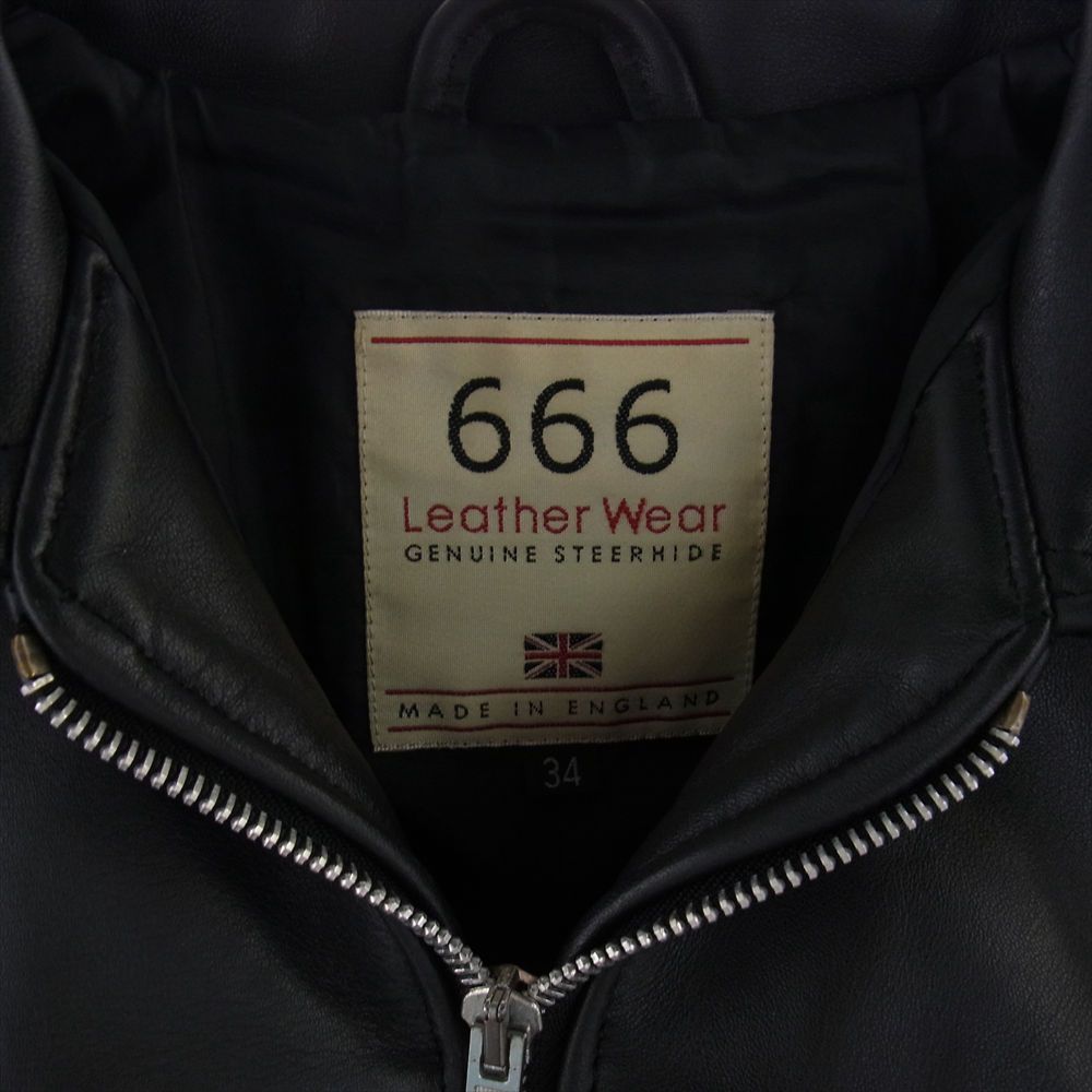 トリプルシックス 666 ジャケット 英国製 STEER HIDE ステアハイド 