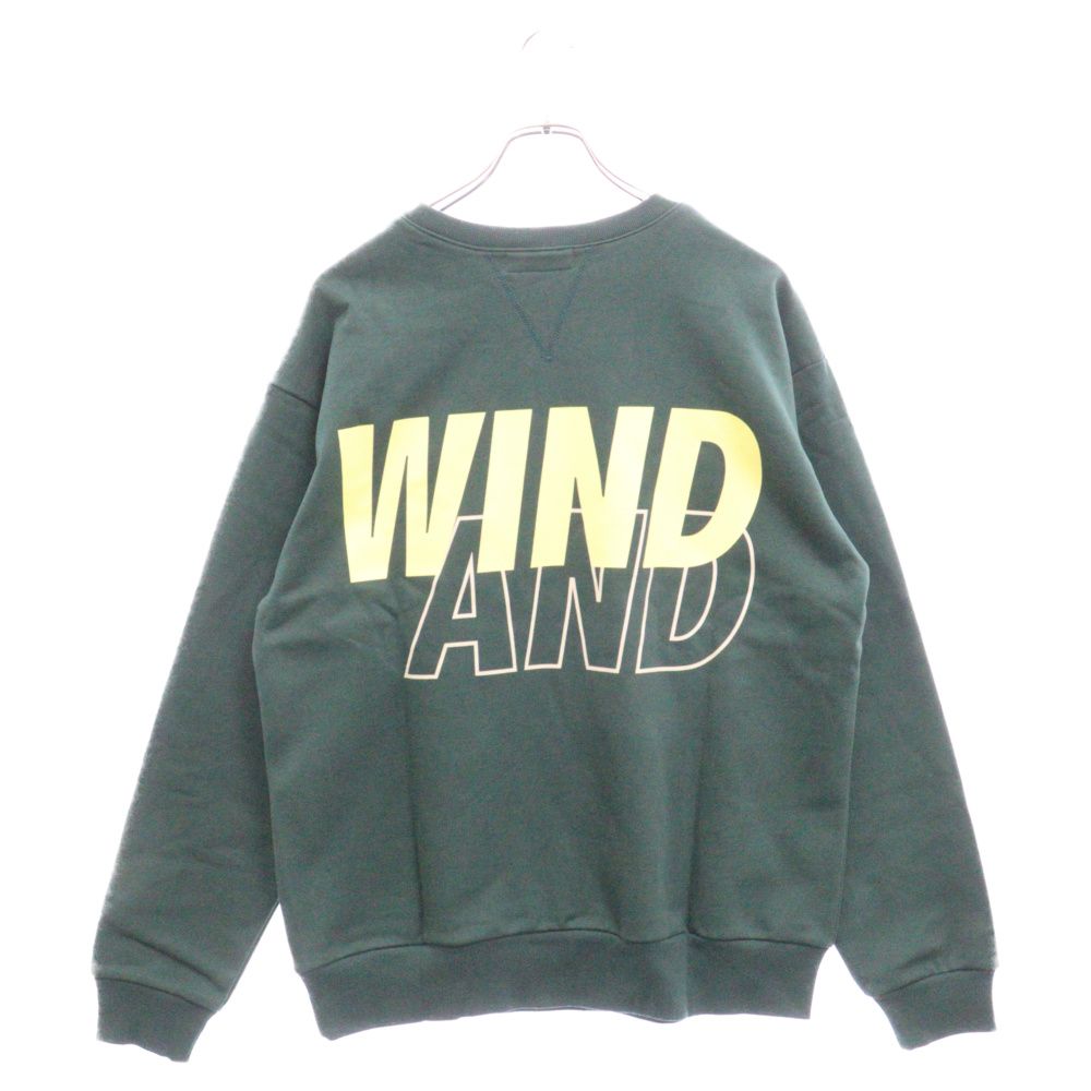 WIND AND SEA スウェットWDS-SEA-Q2-01 ウィンダンシー WIND AND SEA SEA CHENILLE EMB SULFUR CREW