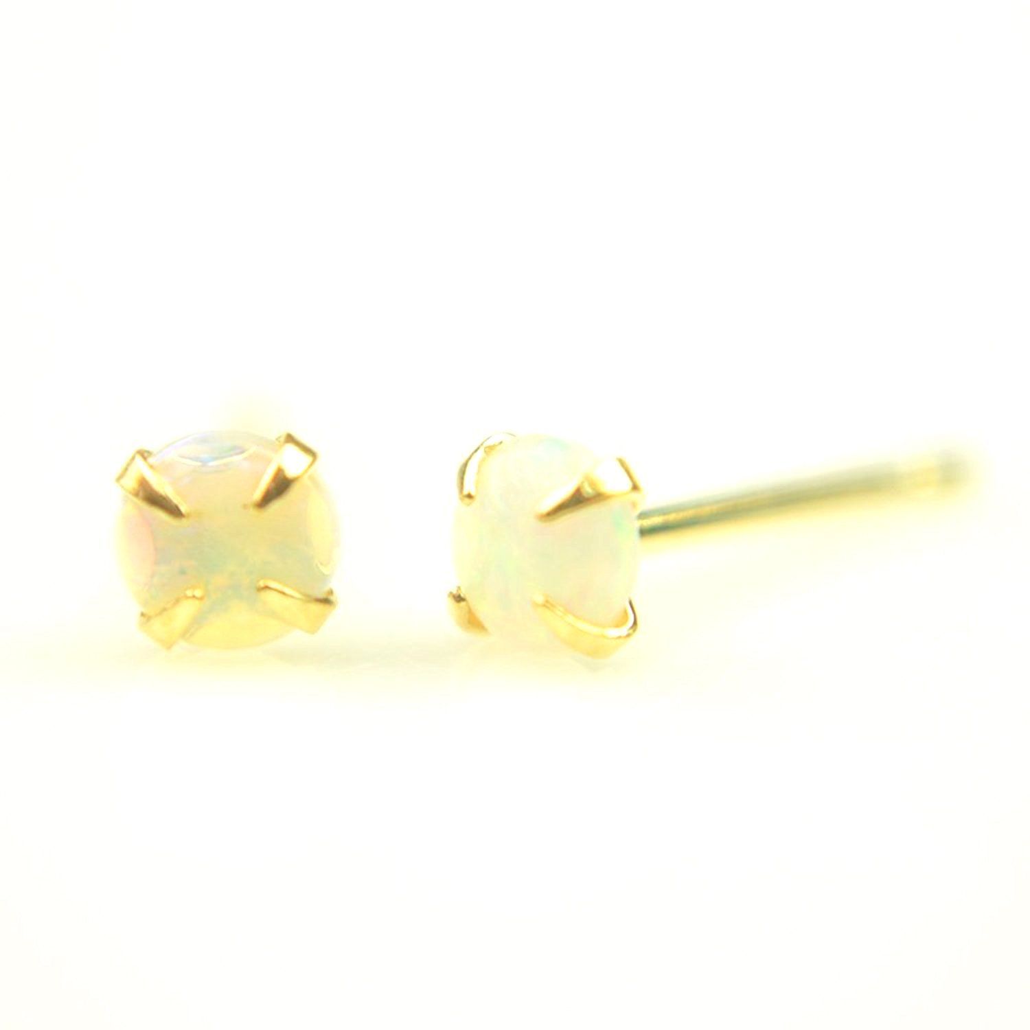 【在庫セール】オパール ピアス イエローゴールド 両耳販売】 ピアス K18 【1ペア k18 K18YG k18yg K18天然オパールピアス 18金 yokomountain