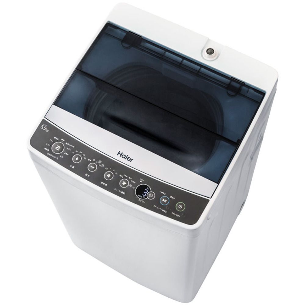 Haier ハイアール 全自動洗濯機 JW-C55A 5.5kg 2017年製 ブラック 簡易