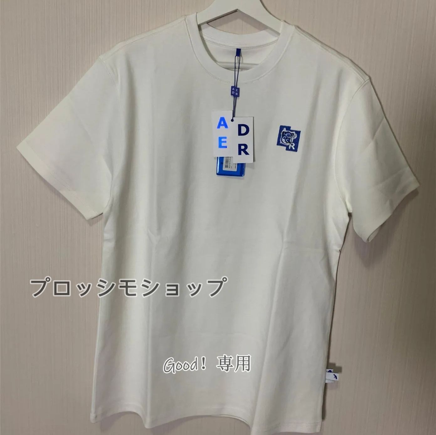 ADER ERROR MAISON KITSUNE コラボ Ｔシャツ アーダーエラー メゾンキツネ ホワイト 半袖カットソー オーバーサイズ -  メルカリ