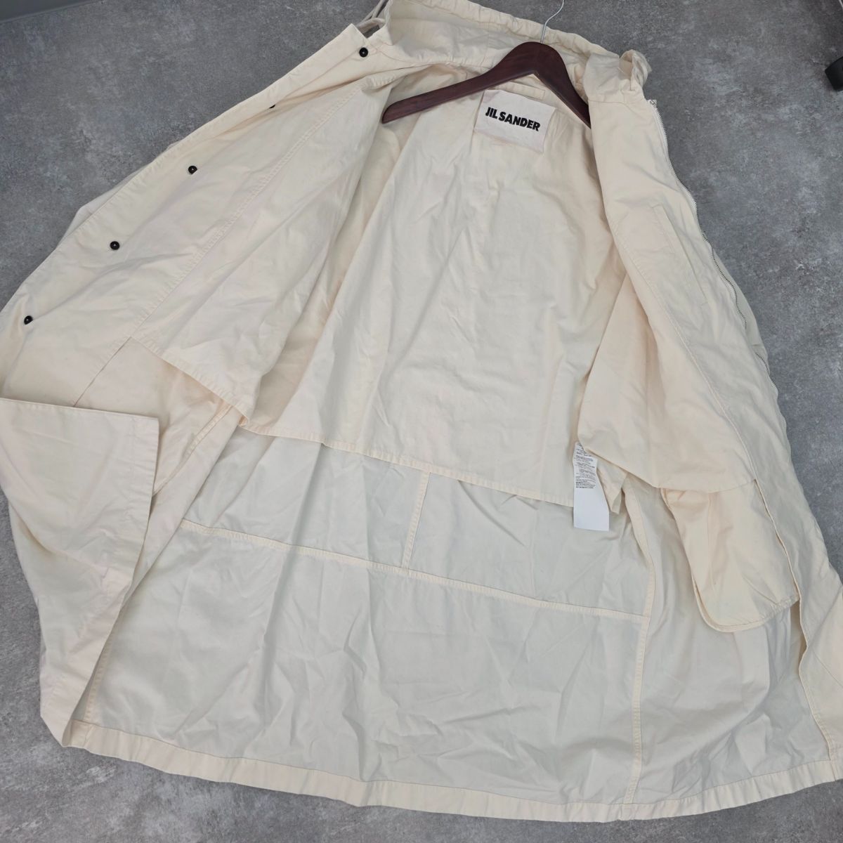 JIL SANDER ジルサンダー フーデットミリタリーコート オーバーサイズ 