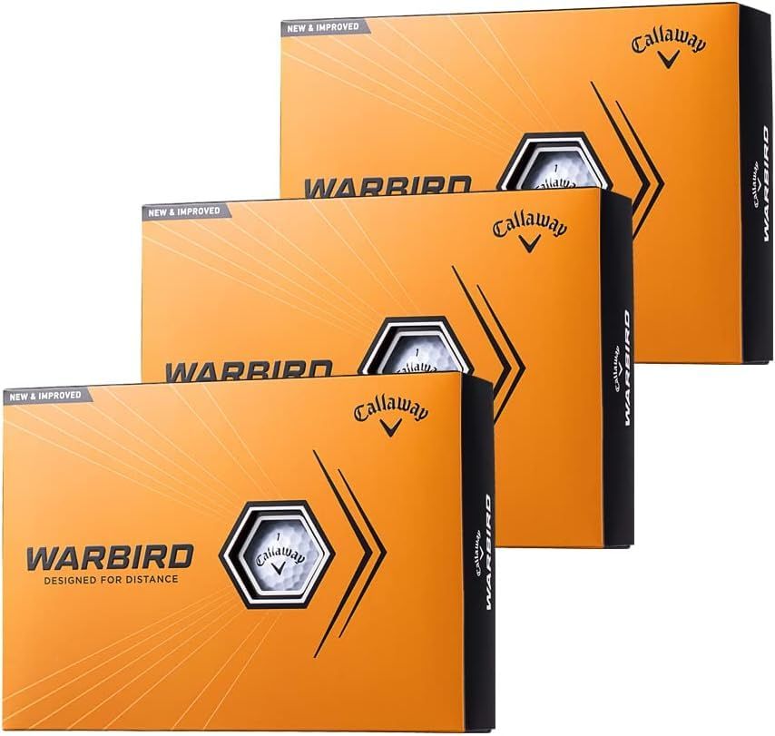 キャロウェイ(Callaway) ゴルフボール WARBIRD ウォーバード 2023年モデル 3ダース(36個入り) カラー ホワイト 