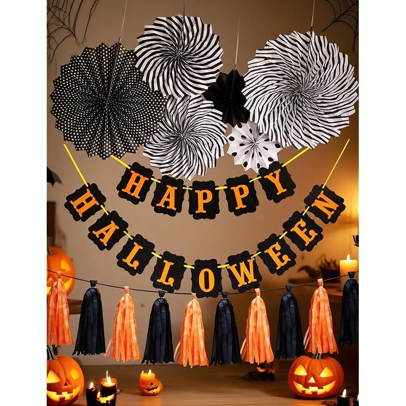 ○ハロウィン ガーランド 飾り 壁飾り パーティ　halloweenガーランド Amazon | ハロウィン ガーランド 飾り 壁飾り吊り 旗 装飾
