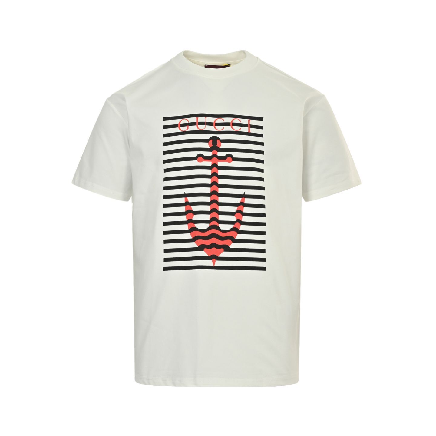 今日 Gucci 25ss ストライプアンカープリント半袖 T