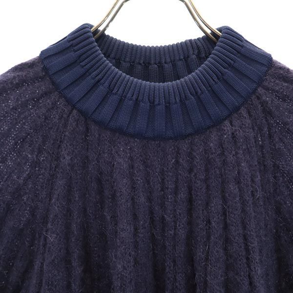 シーエフシーエル 日本製 モヘヤブレンド 長袖 セーター 1 ネイビー  