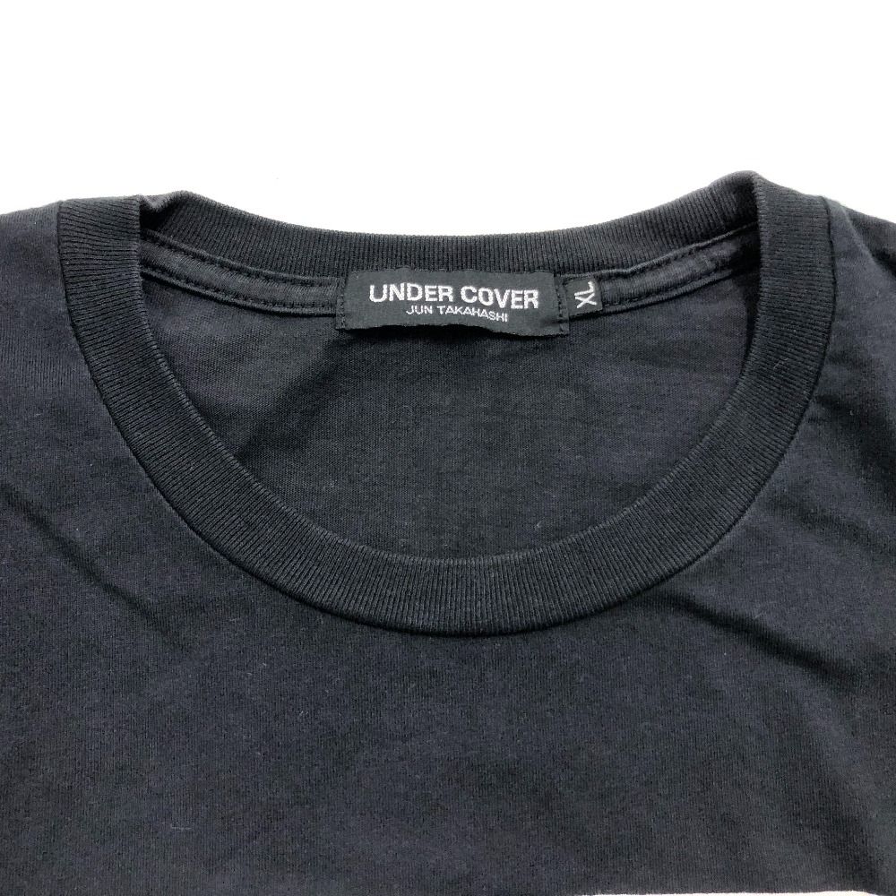 美品 アンダーカバーxフラッグメント ノースリーブTシャツ サイズM 02w17439 アンダーカバー UNDERCOVER プリントTシャツ ブラック