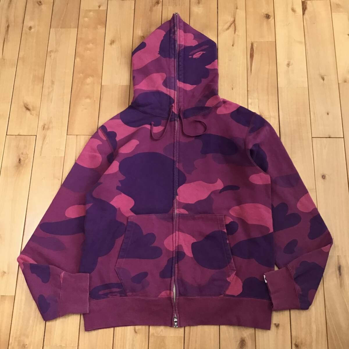 Giant Purple camo フルジップ パーカー Lサイズ a bathing ape bape 