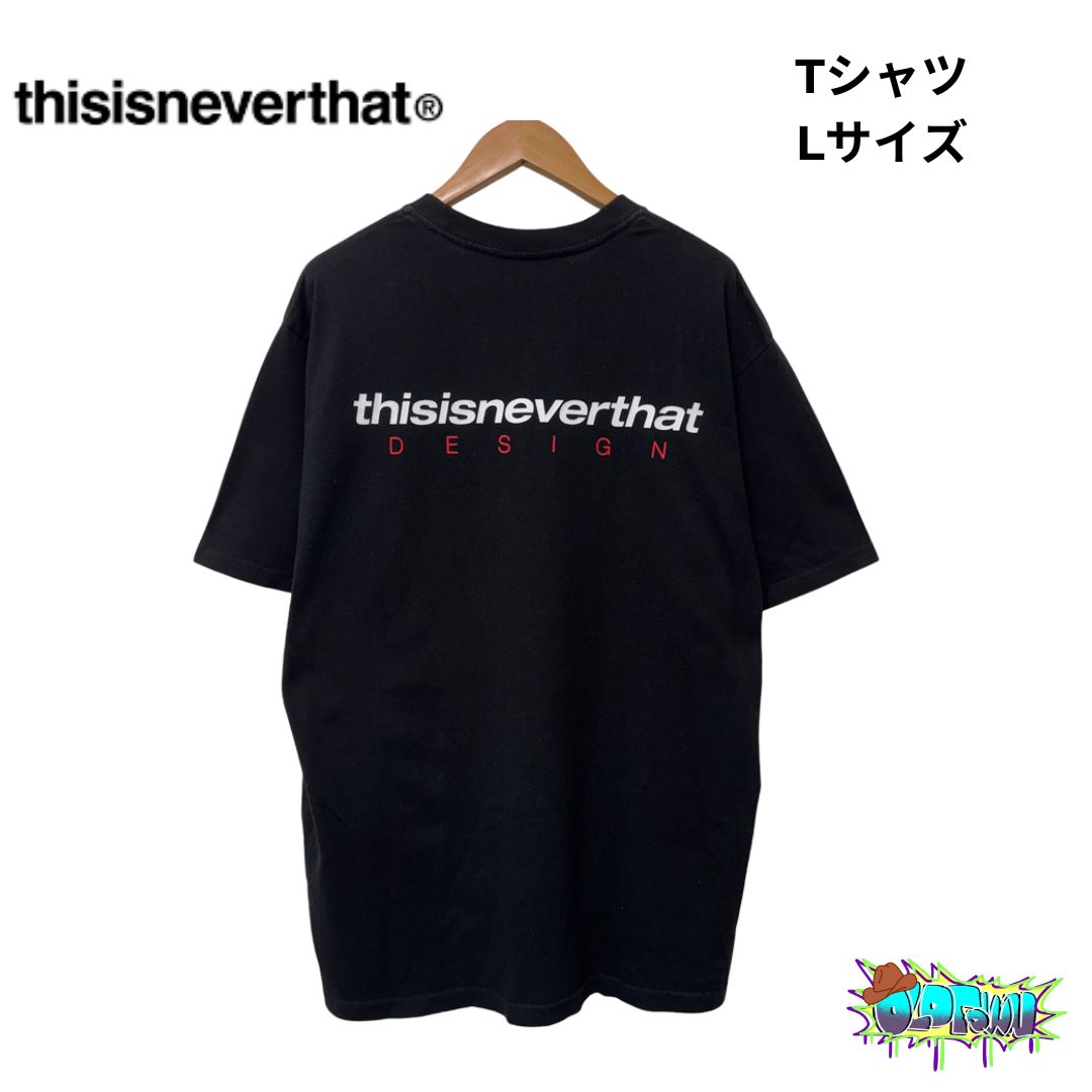 ディスイズネバーザット Tシャツ L相当(表記M) ブラック 