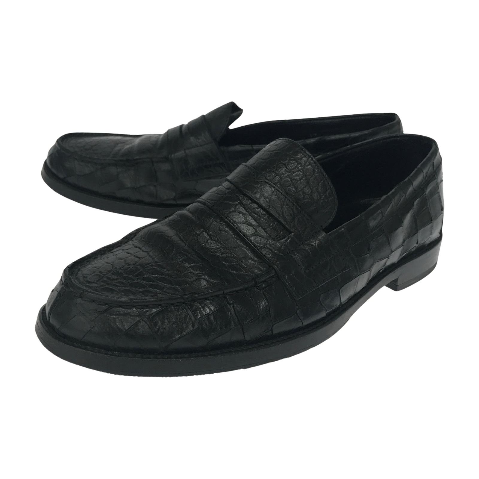 sunsea サンシー　クロコ型押しローファー SAINT LAURENT サンローラン クロコ型押しローファー size42