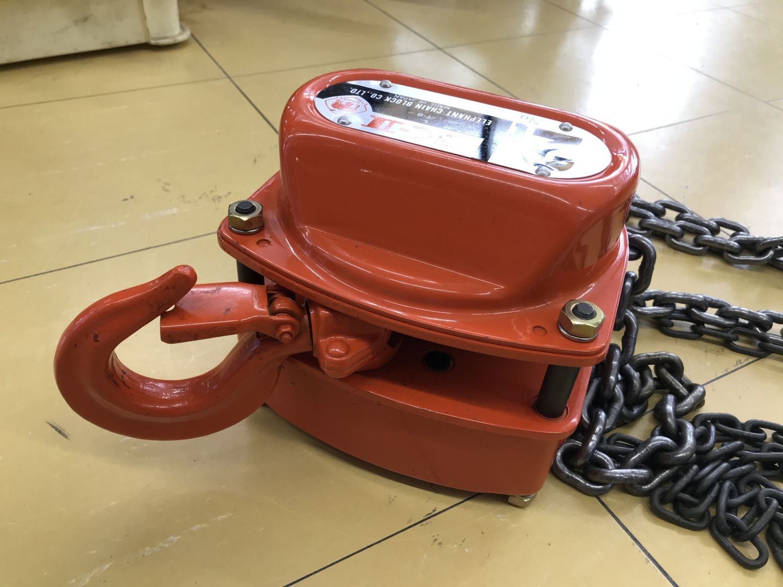 送料無料！【中古A美品】◇象印 K-2 チェーンブロック 2ton 揚程3m （北海道、沖縄・離島は送料追加あり）◇アクトツール富山店◇吊