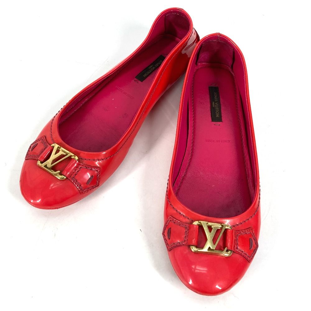 LOUIS VUITTON ルイヴィトン パンプス LVロゴ ドライビングシューズ 