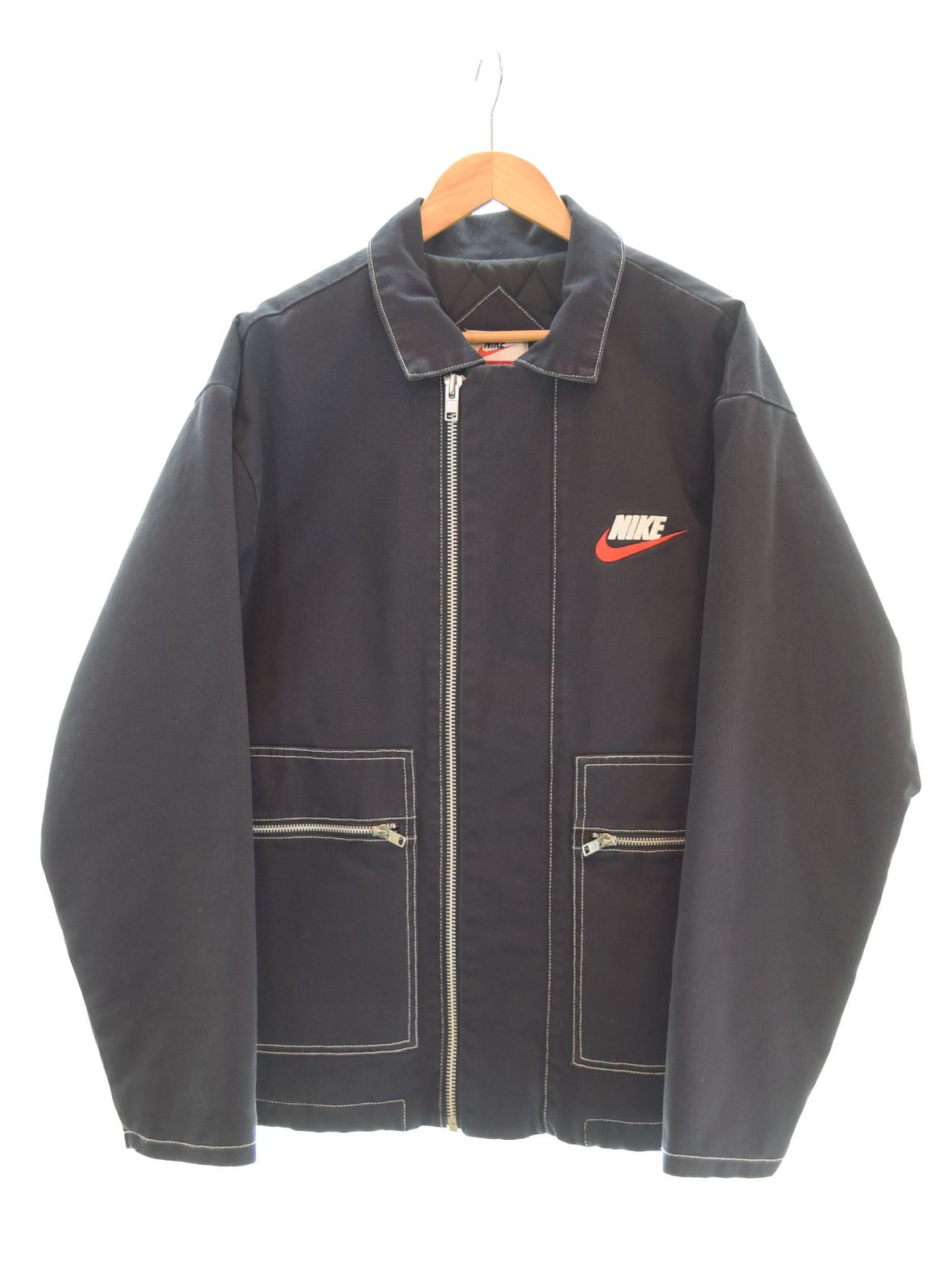 シュプリーム SUPREME NIKE18AW Double Zip Quilted Work Jacket 