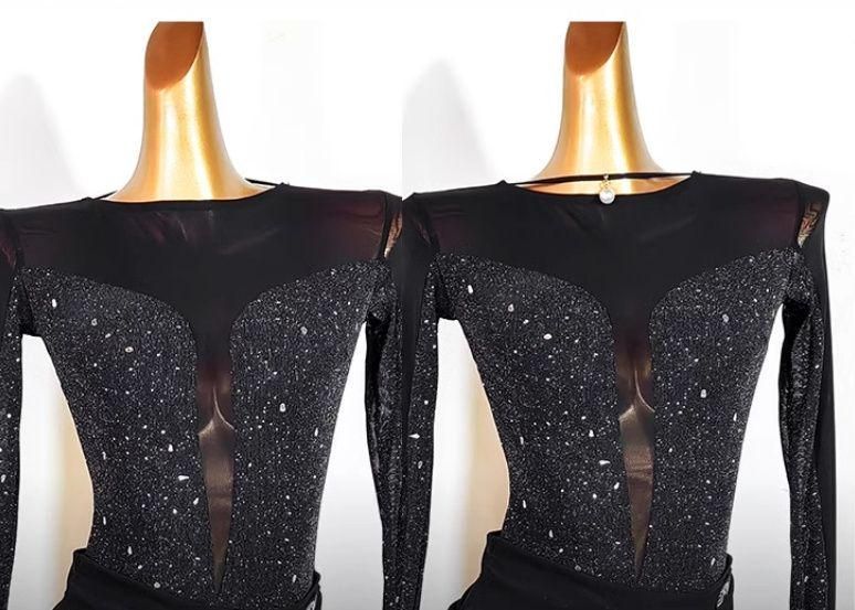新品ラテンドレス ワンピース ダンス衣装 ベージュ ブラック　オーダーメイド ラテンドレス ラテンワンピース ダンス衣装 ブラック オーダーメイド