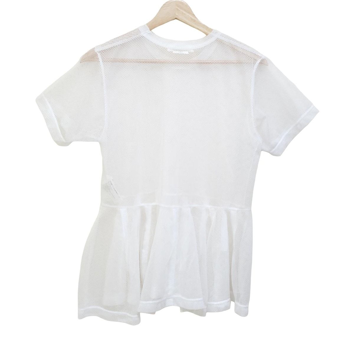 COMMEdesGARCONS コムデギャルソン 半袖カットソー サイズM レディース - GL-T 013 白 クルーネック メッシュ