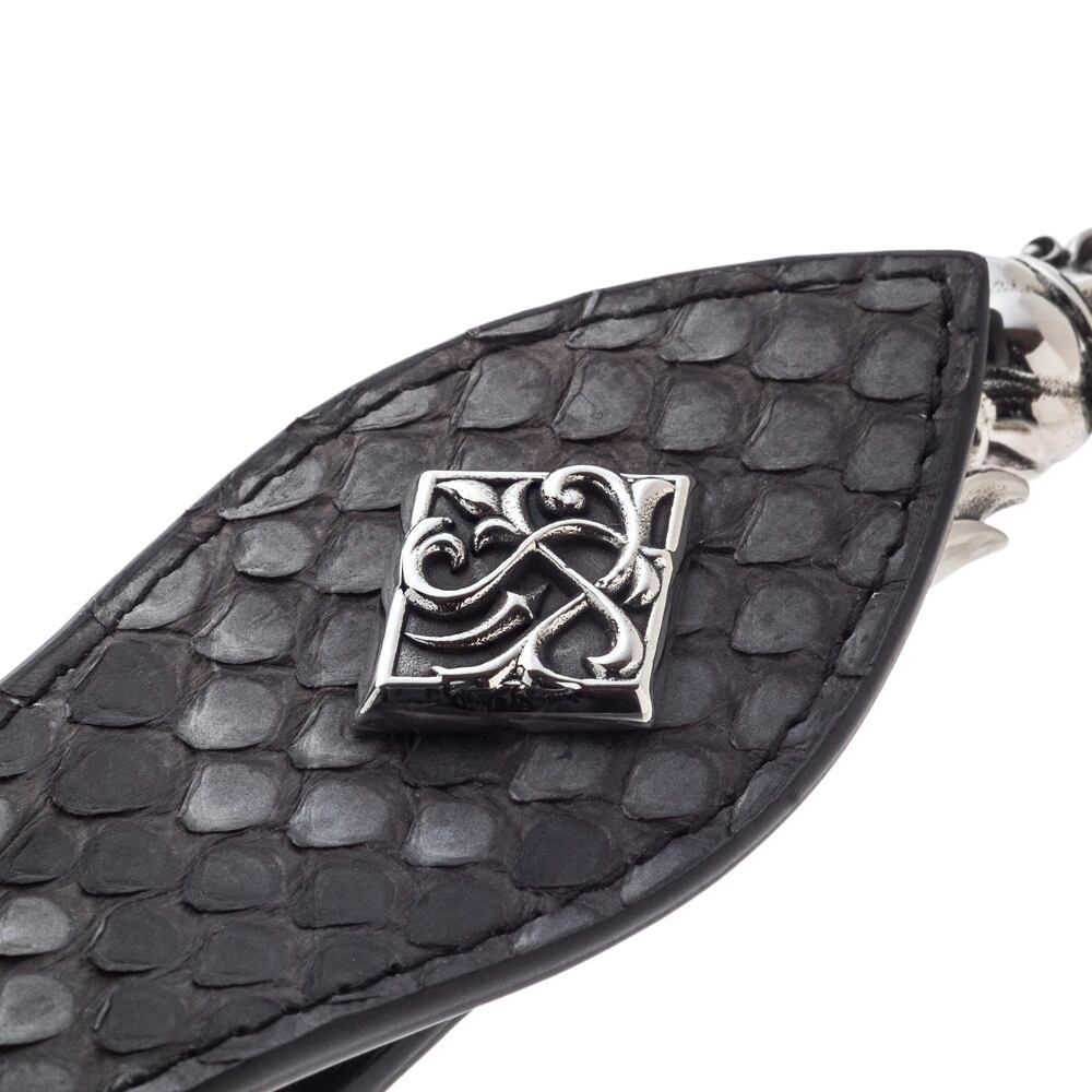 カラビナパイソンベルトループキーホルダー シルバー ジュエリーブランド