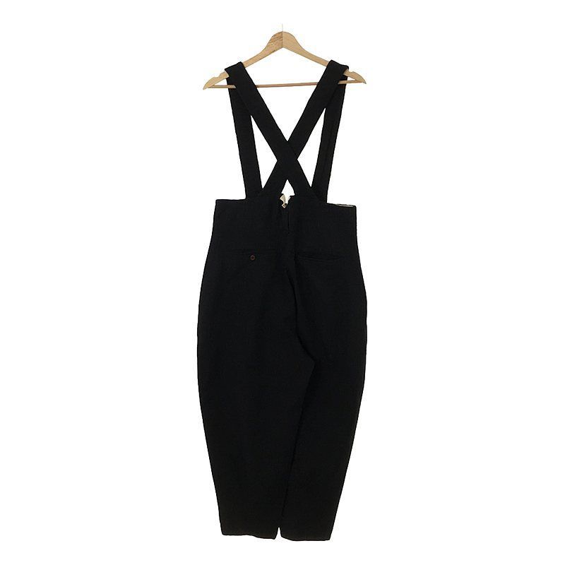 美品 14AW ブラックコムデギャルソン ポリ縮絨 製品染め サスペンダー