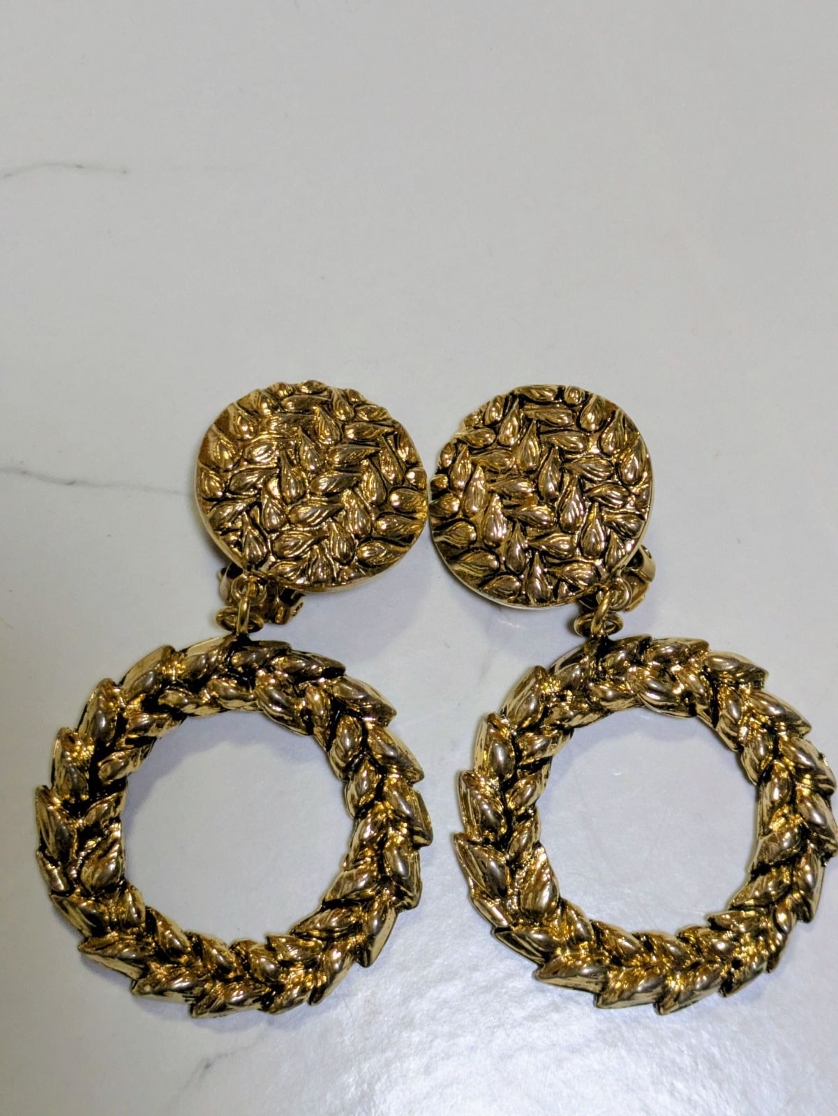 KENZO ケンゾー ヴィンテージ イヤリング 麦 大ぶり