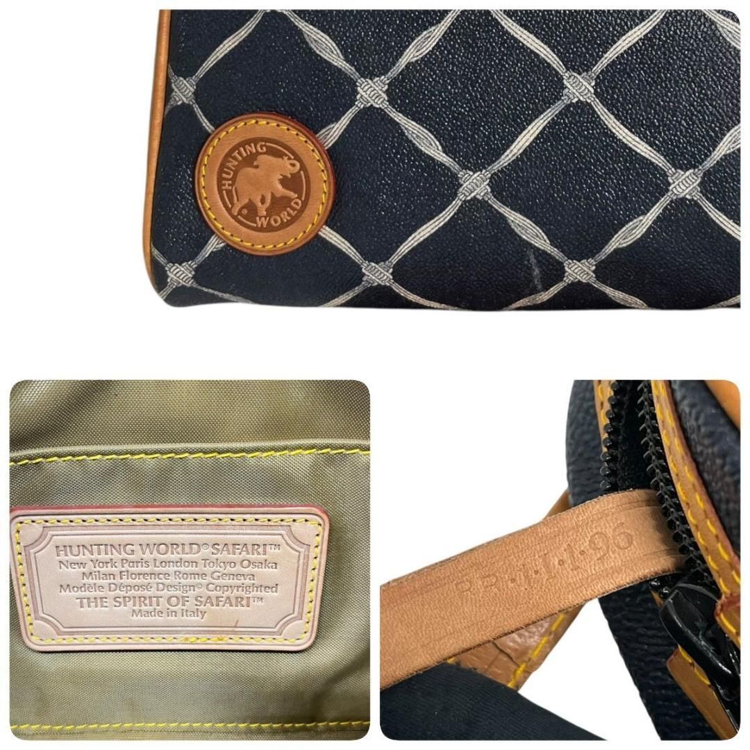 超美品 HUNTING WORLD ショルダーバッグ 2way サファリ 美品 HUNTING WORLD サファリ ポシェット ショルダーバッグ