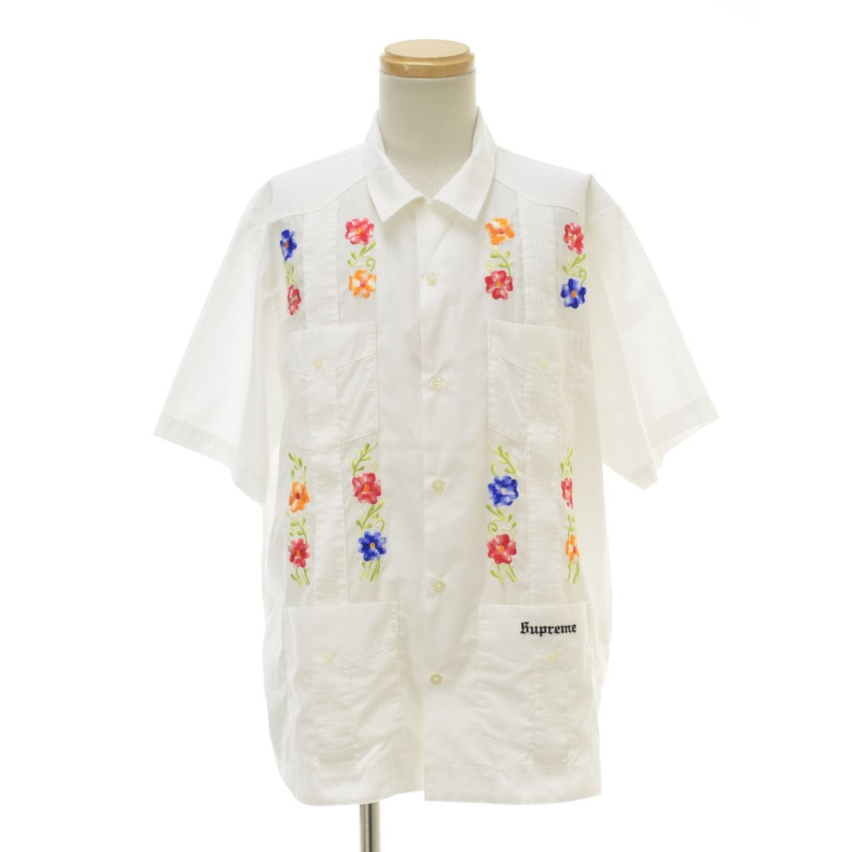 M【SUPREME / シュプリーム】19SS Flowers Guayabera S/S Shirt キューバシャツ - メルカリ