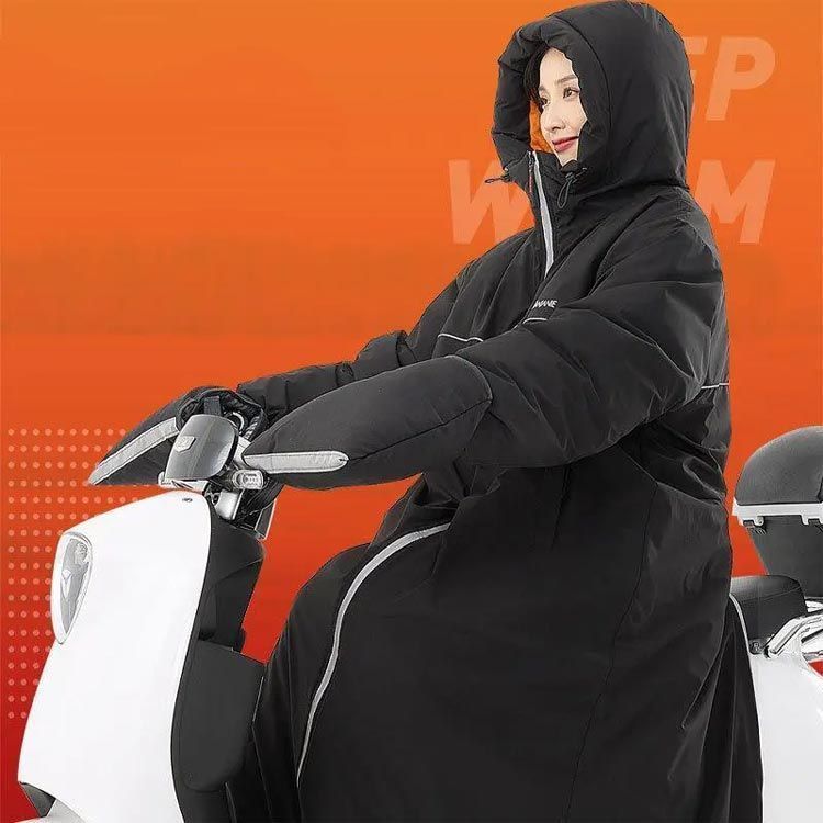 足元ま防寒＆6級防水 ベンチコート バイク用 ロングコート 防水 暖かい 裏ボア レディース メンズ バックファスナー アウター 光反射テープ 防寒コート 超ロング ジャケット 男女兼用 アウトドア dmtm0099