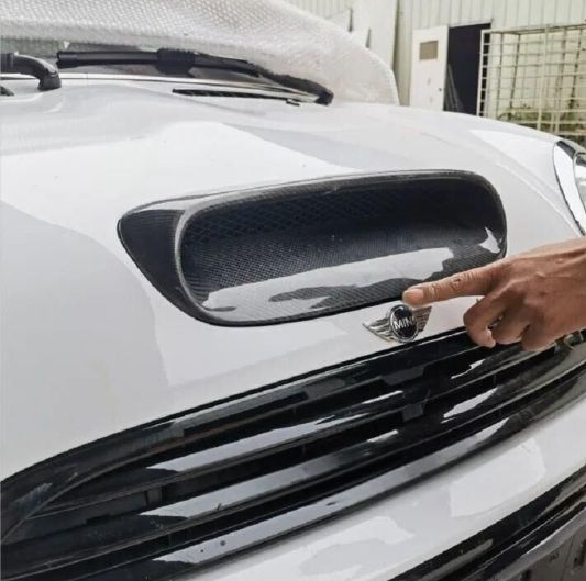 ミニクーパー r53 フロント エアダクトカバー カーボンファイバー