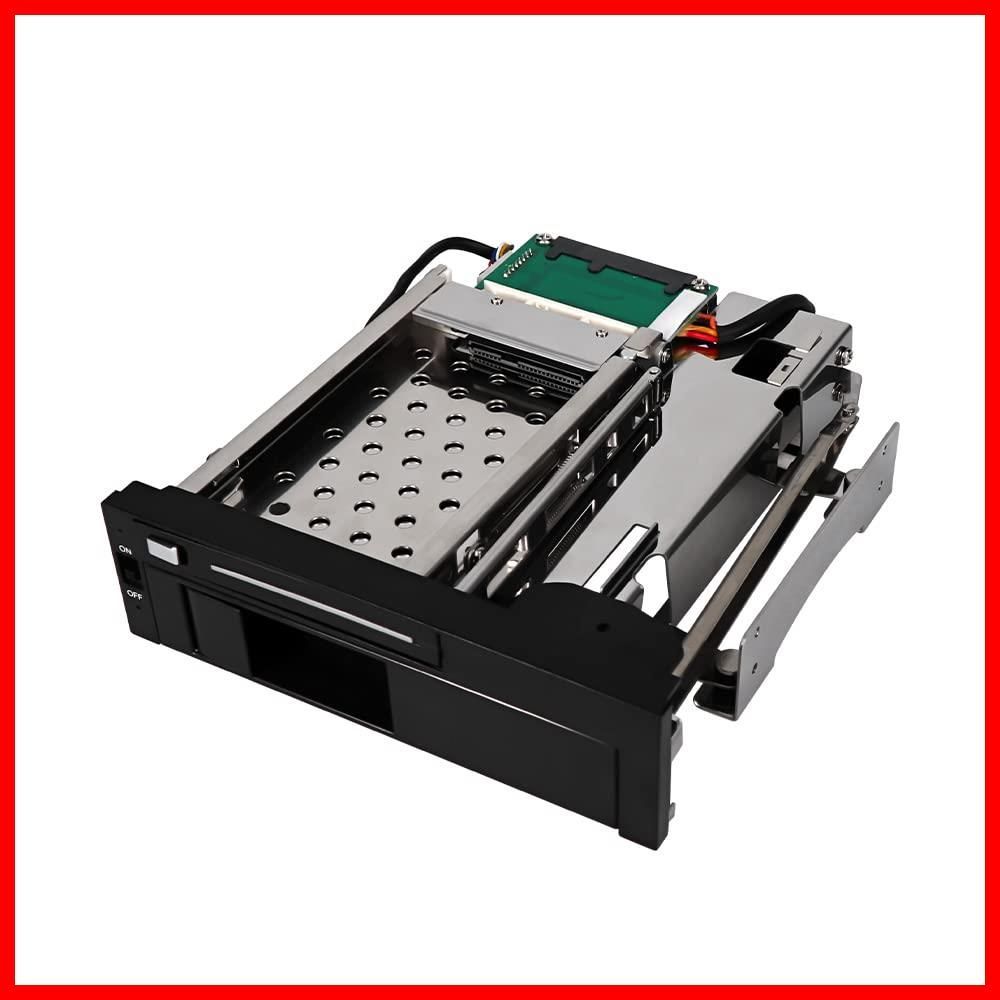 【在庫処分】5.25インチベイ用 ダイレクトリムーバブルケース SSD/HDD 3.5インチ 簡単増設 / SATA 2.5 ダイレクト ブラック ガチャポンパッ！ OWL-GPD523 オウルテック