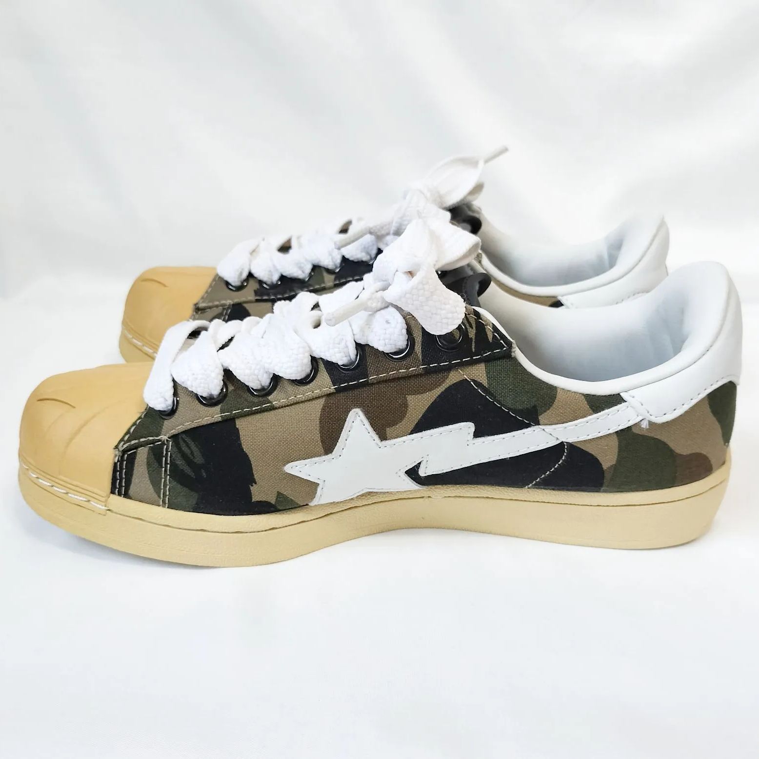 新品・正規品／27㎝・BAPE STA カモフラージュ スニーカー A BATHING APE - 【新品】27cm BAPE STA ICON ABC CAMO M ブルー