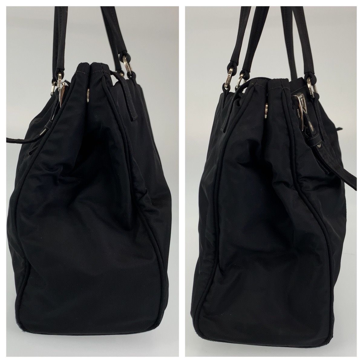PRADA プラダ テスート ブラック 黒 シルバー金具 ナイロン