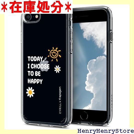CYRILL X Spigen コラボレーション iPhone SE 2022 ケース クリア 第3/2世代 iPhone 8 ケース iPhone 7 透明ケース 2重構造 米軍MIL規格取得 耐衝撃 すり傷防止 黄ばみ無し ワイヤレス ア/サニー 1214