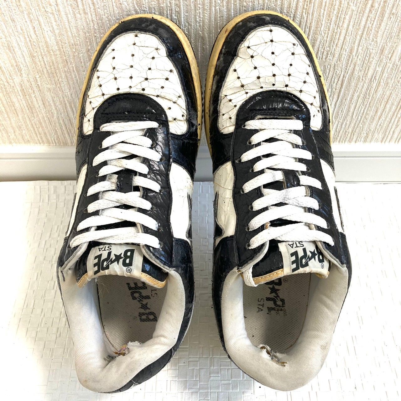 A BATHING APE】 アベイシングエイプ BAPESTA FS-001 ローカット