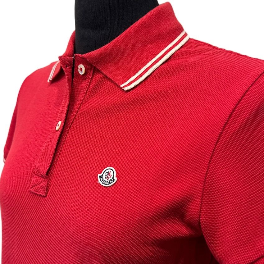 MONCLER モンクレール レディース コットン ポロシャツ レッド