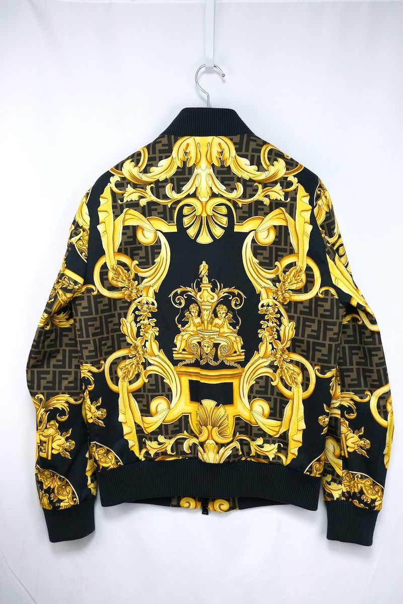 FENDACE ボンバージャケット ブルゾン 美品 FENDACE フェンダーチェ FENDIフェンディ by Versace ヴェルサーチ
