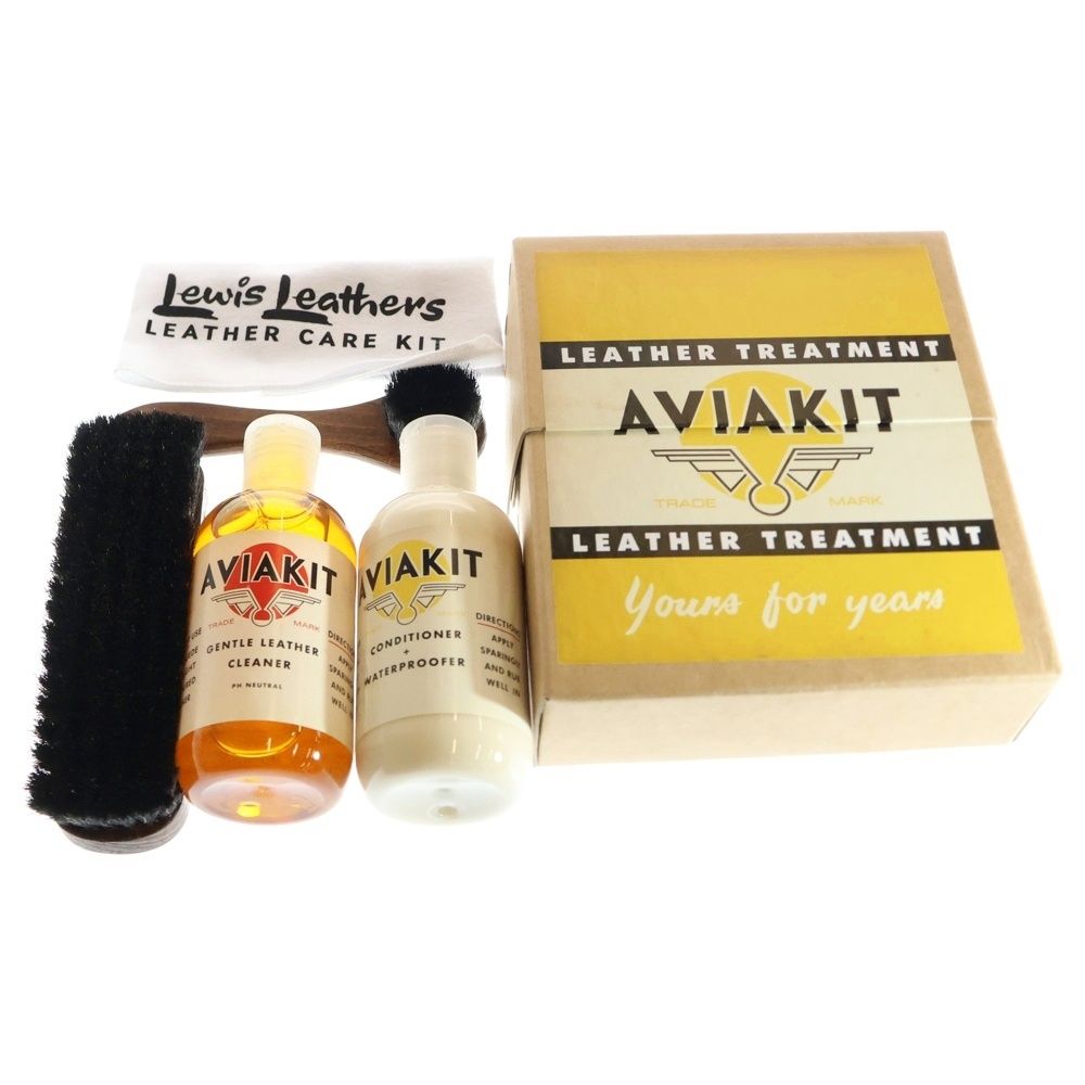 Lewis Leathers ルイスレザー AVIAKIT LEATHER TREATMENT KIT アヴィアキット レザー トリートメントキット ブラウン