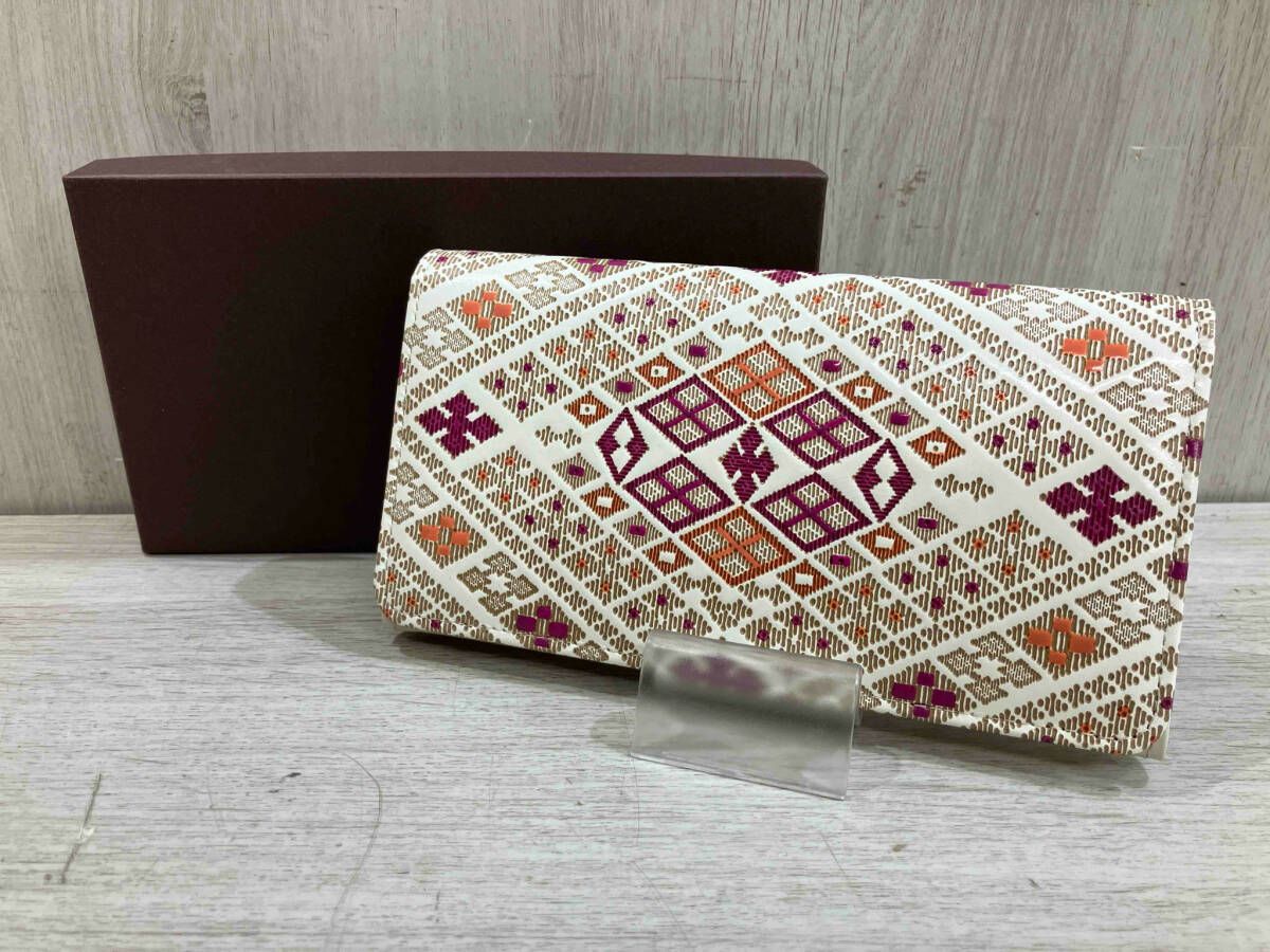 さらに値下げ！文庫屋大関 アフリカデザイン 二つ折り財布 がま口 二