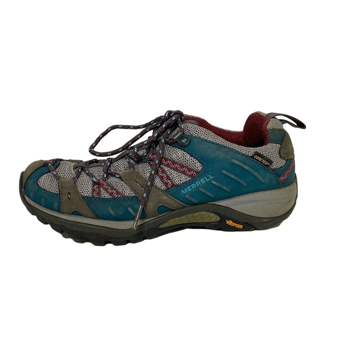 MERRELL メレル シューズ US7 レディース - グレー×ブルーグリーン×マルチ インソール取外し可