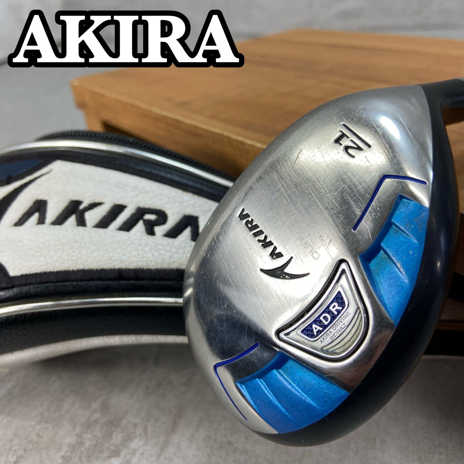 アキラ　ADR　メンズゴルフユーティリティー　カーボン　R2　24°　右利き用　UT　ヘッドカバー　Tour　AD　ツアー　40インチ　AKIRA アキラ ADR メンズゴルフユーティリティー カーボン R2 24° 右