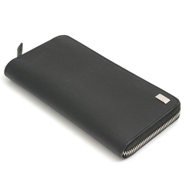 dunhill 長財布 カーフブラック ダンヒル 財布 メンズ ラウンド