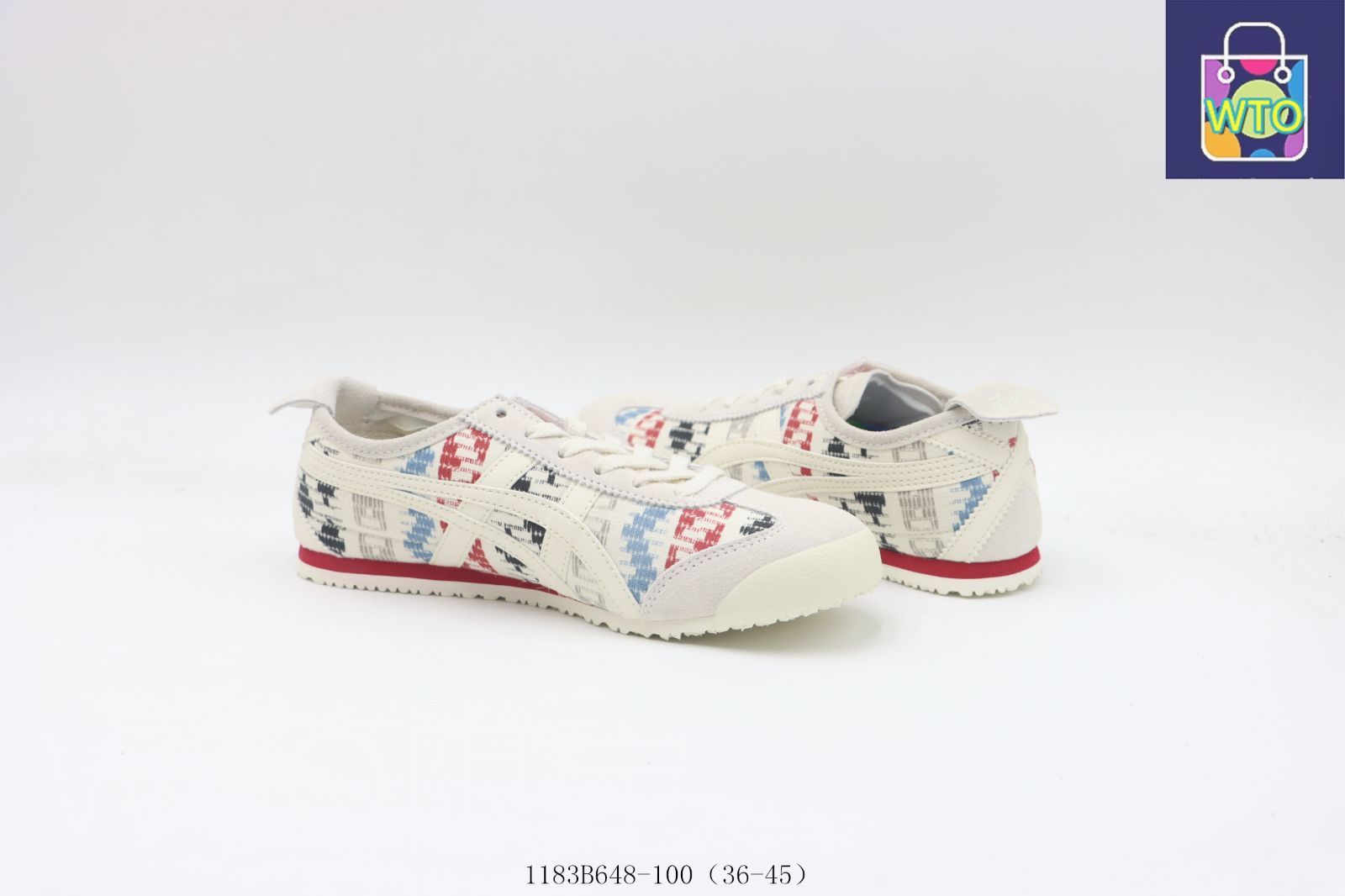ASICS スニーカー ホワイト/ブルー/レッド asics,80s,MADE IN JAPAN,Tiger,WHITE RED,vintage ,27cm,USED