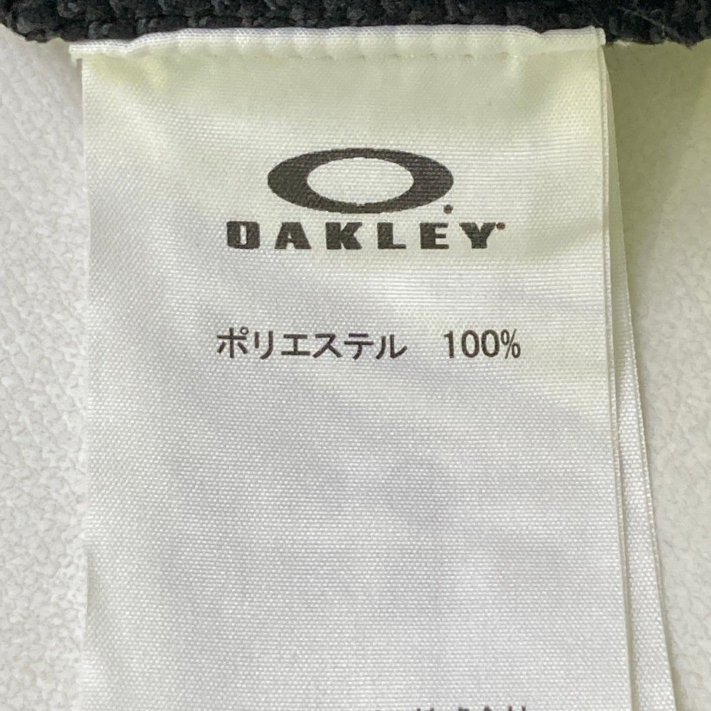 サイズ：M OAKLEY オークリー  ジップ ニットベスト スカル刺繍 ブラック系 [240101452119] ゴルフウェア メンズ ストスト サイズ：M OAKLEY オークリー ジップ ニットベスト スカル刺繍