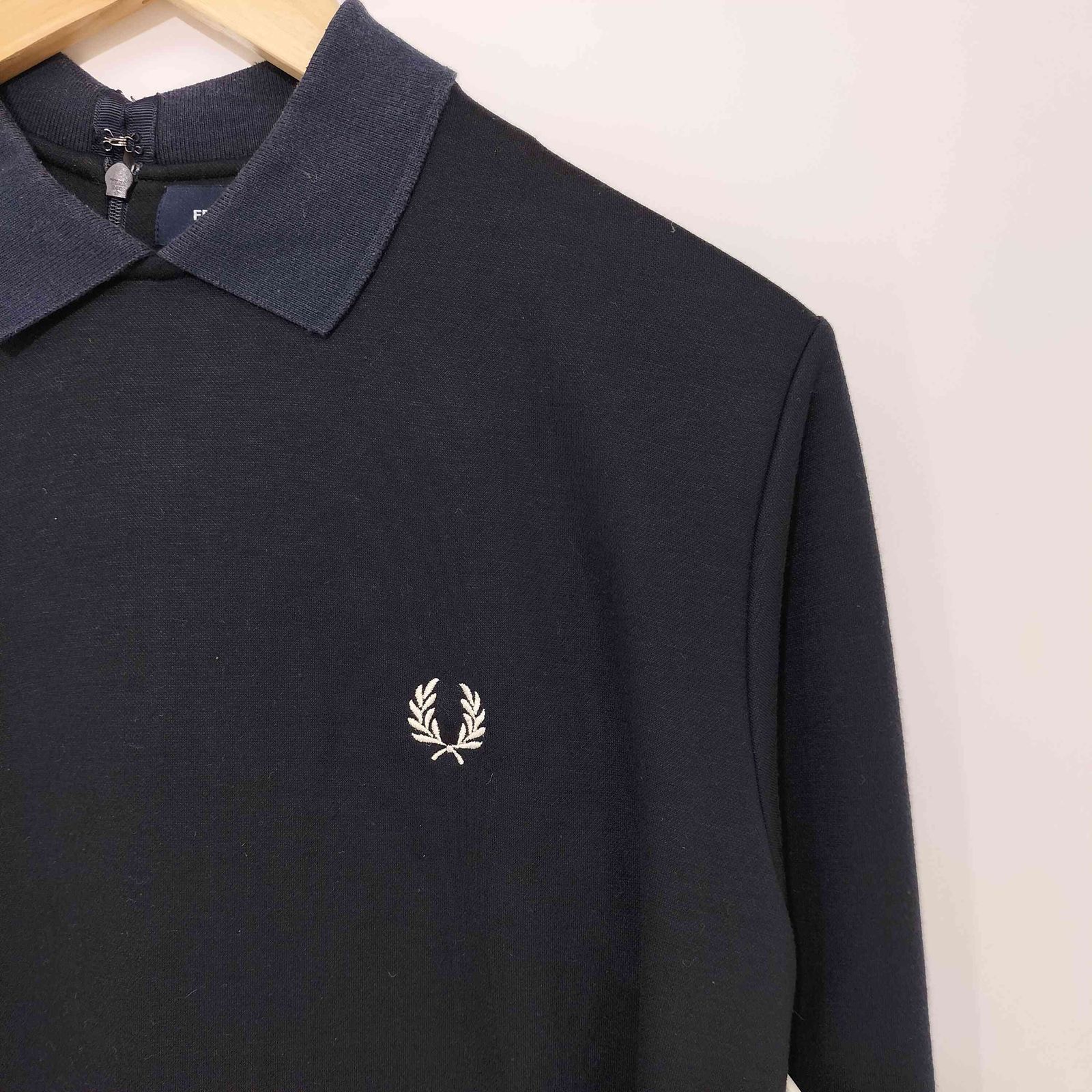 フレッドペリー FRED PERRY ロングスリーブ ジャージ ドレス レディース UK：10 