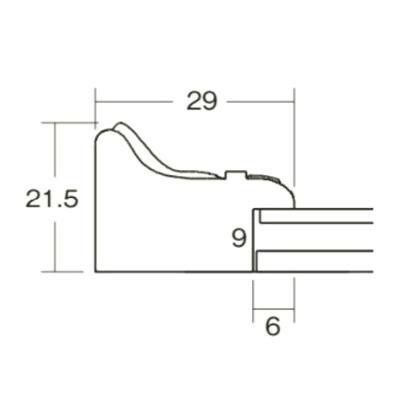 大額 8206 デッサン額 半切 ホワイト