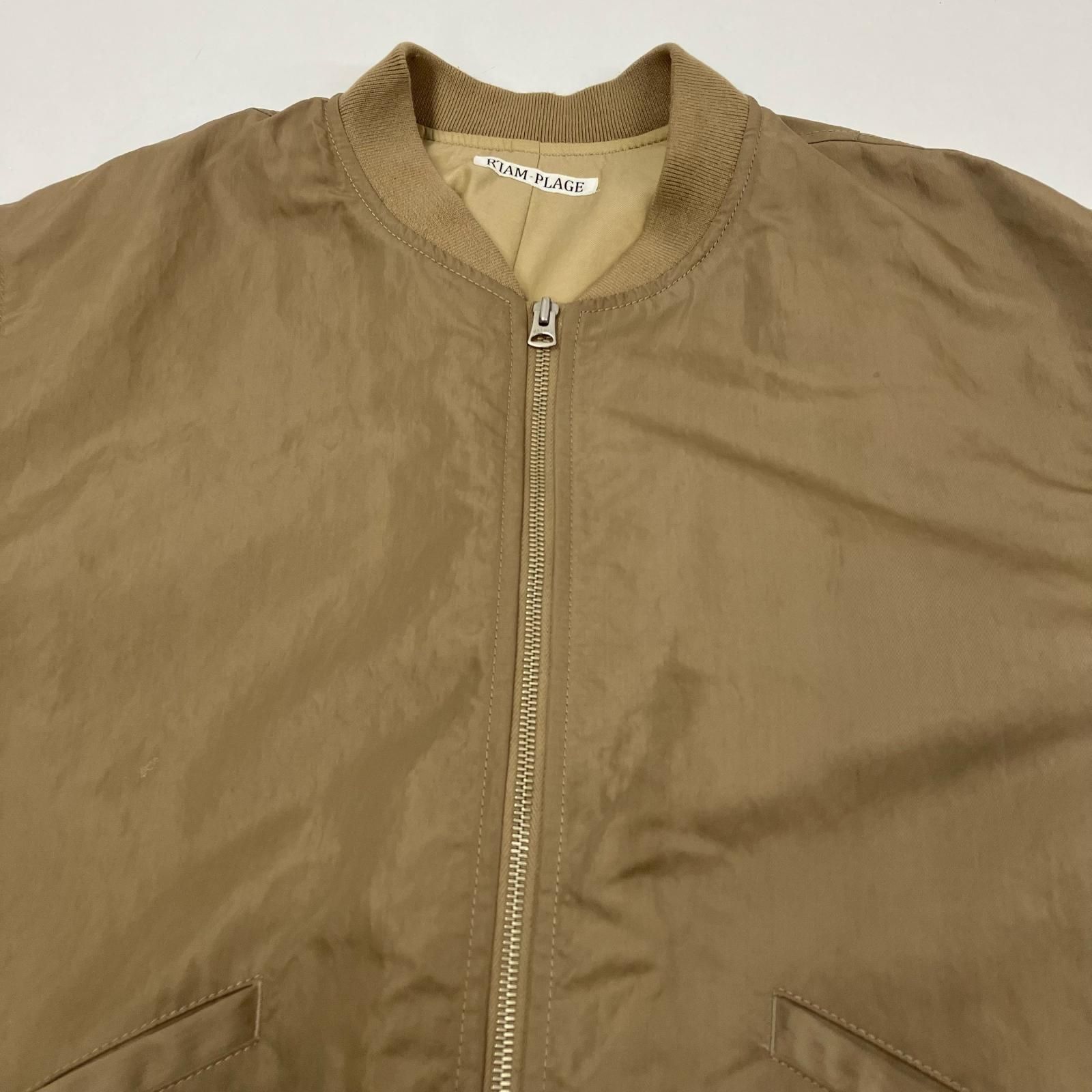 Plage【R’IAM】MA1 LONGブルゾン　ブラウン茶　36 イオン広店】 中古 ブルゾン R'IAM-PLAGE MA1 LONGブルゾン 22