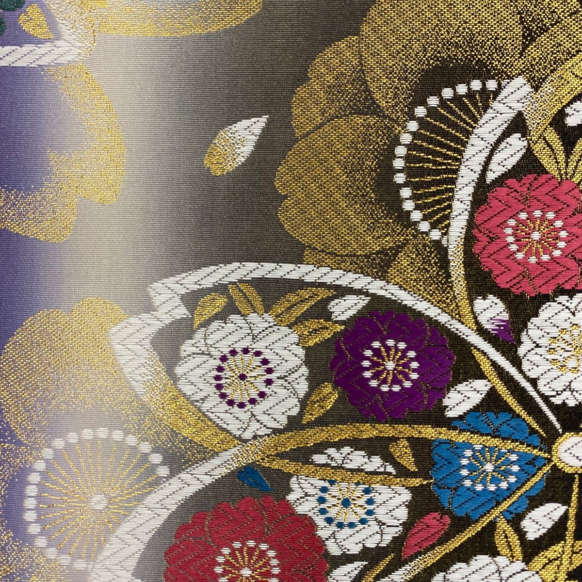 平和屋着物○小振袖 二尺袖 刺繍 型染め 松竹梅吉祥花文